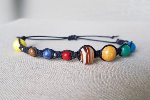 etsy solar system bracelet