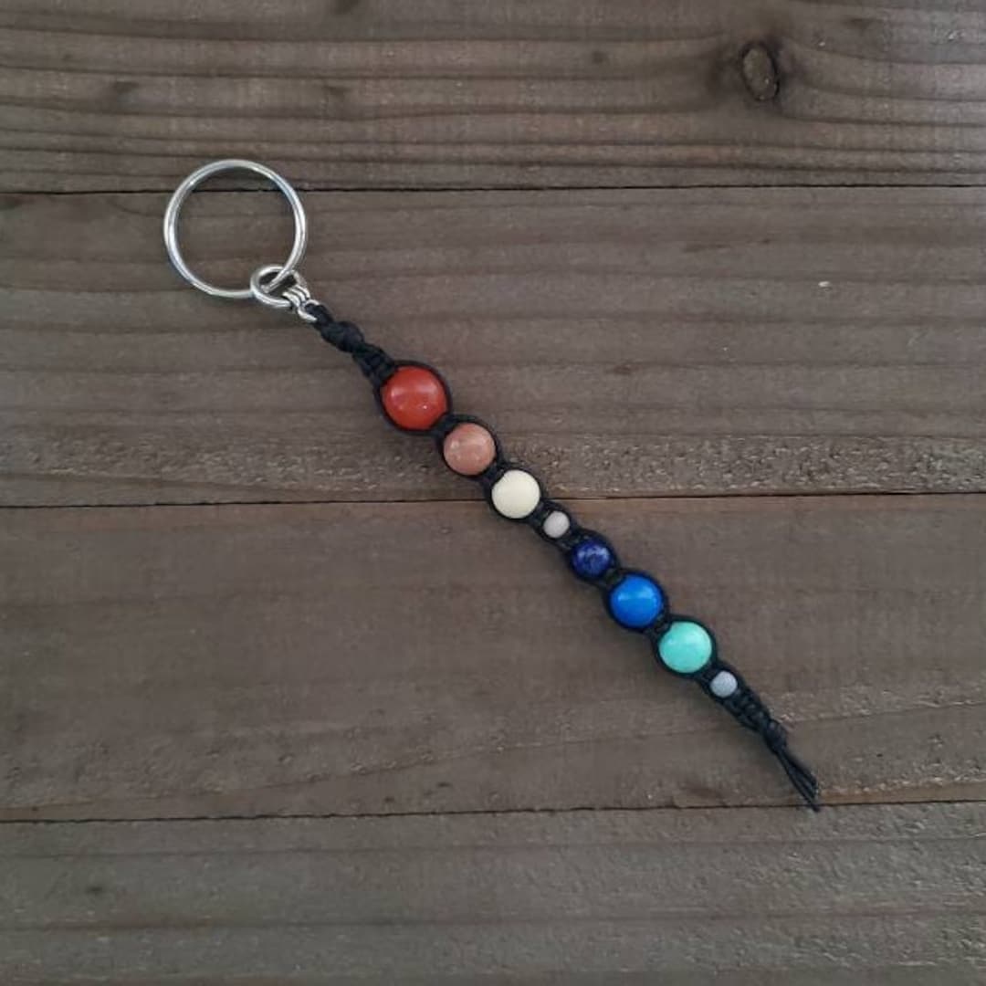 Trappist-1 System Keychain, 75, Keychain, Beaded Keychain, Outer Space ...