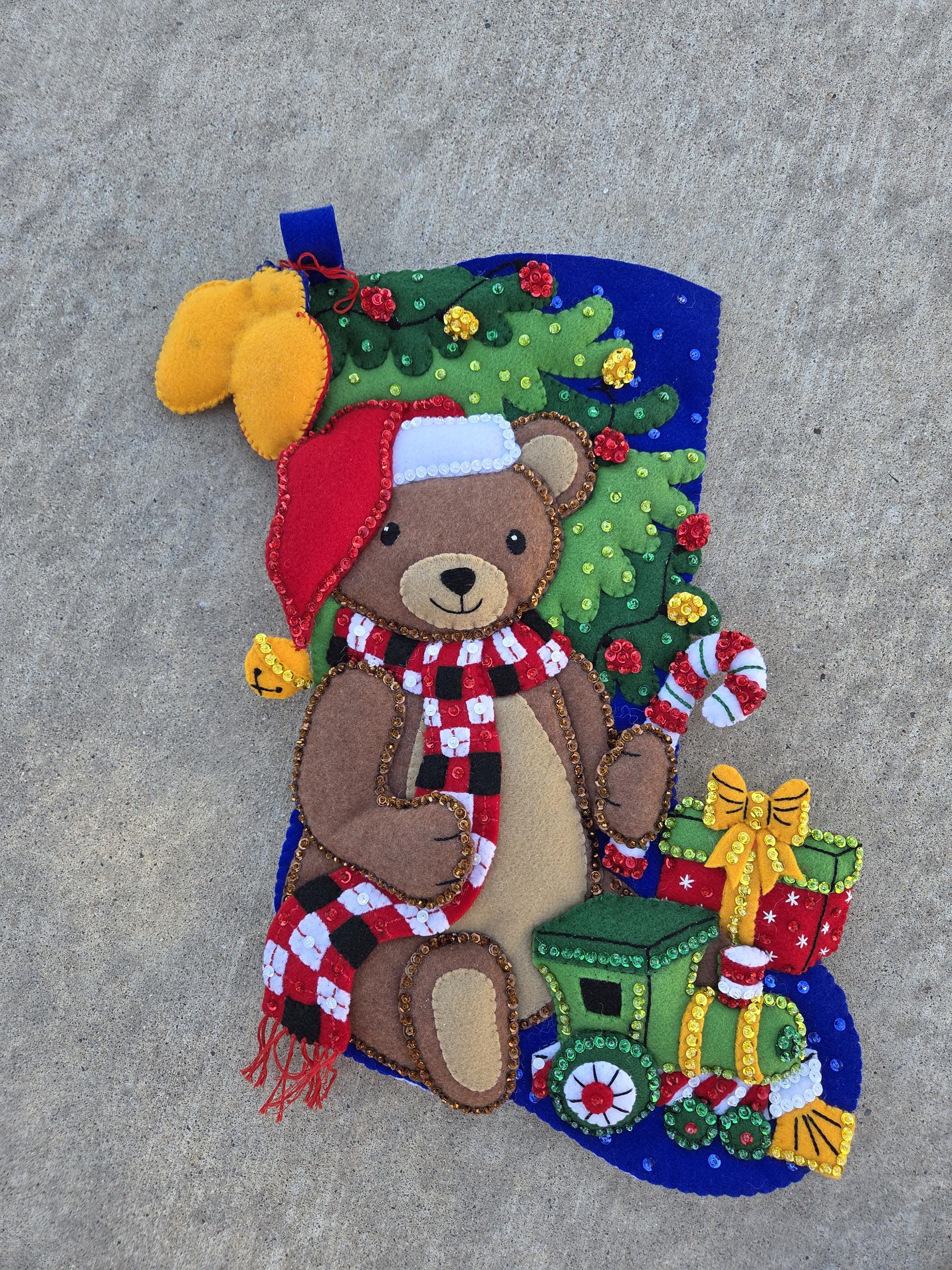 18 in Bucilla Stocking Teddy Bear - Etsy