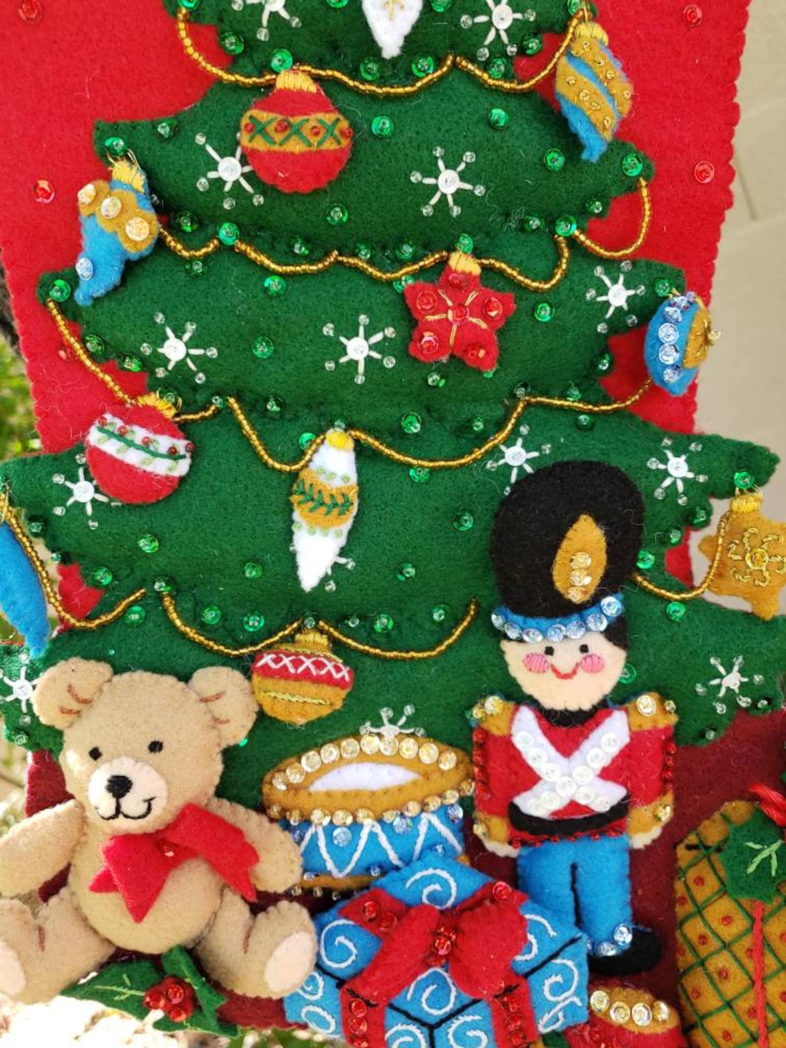 Bucilla Under the Tree 18in Stocking - Etsy