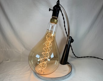 Giant 13-Inch Edison Bulb Lamp with Mid-Century Modern Base