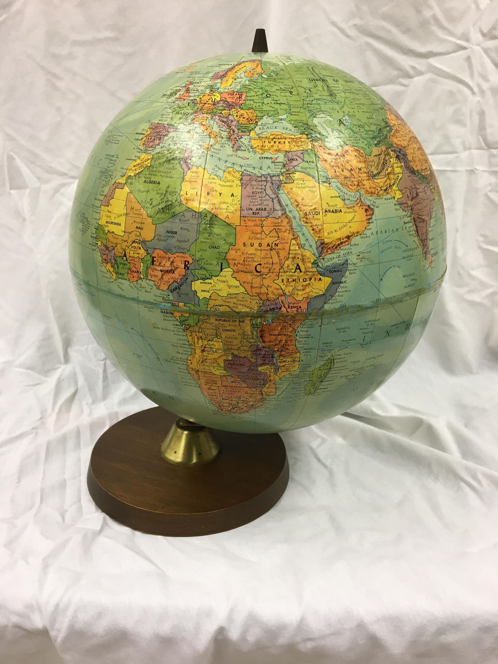 Midcentury Modern World Globe Vintage World Globe Map Etsy