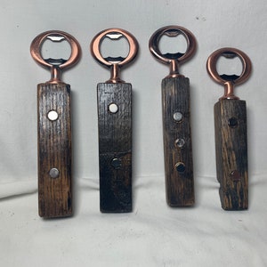 Abridor de botellas con forma de barril y imanes, bourbon, barril