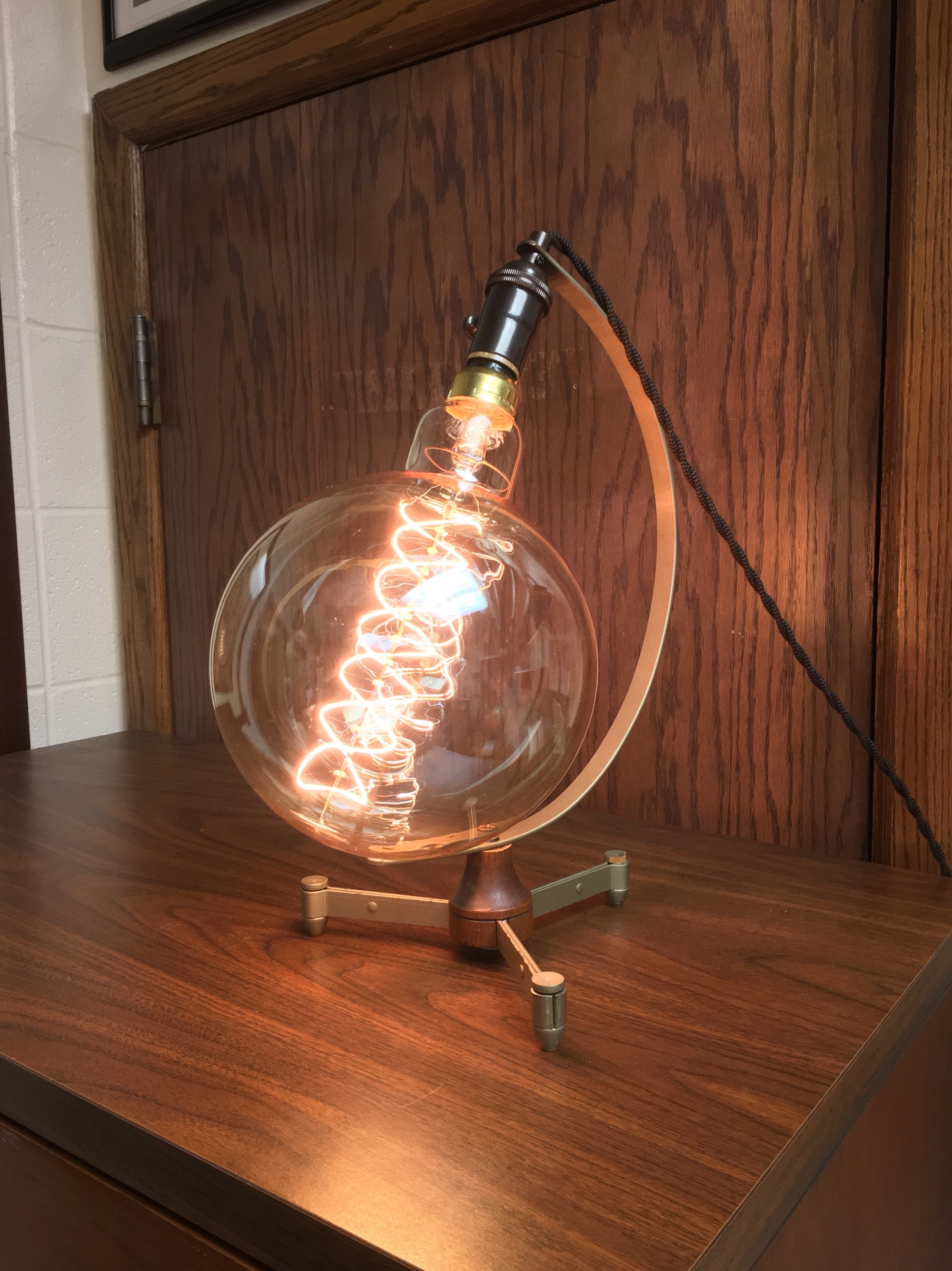 Riesige 12-Zoll Edison Glühbirne Lampe mit Mid-Century Modern | Etsy