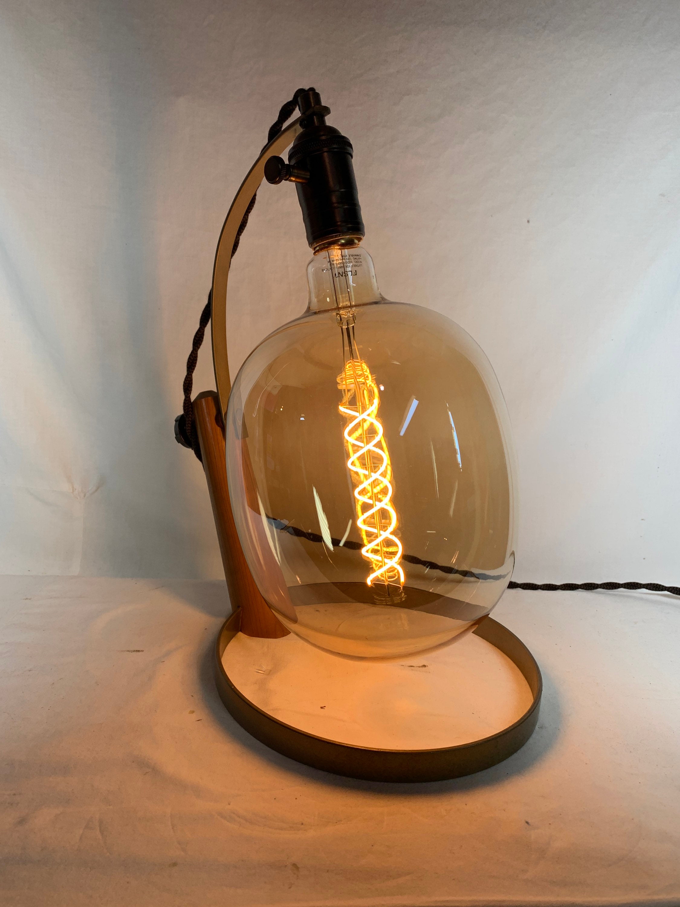 Lampe moderne du milieu du siècle w / ampoule LED Edison surdimensionnée -   Canada