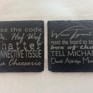 Tony Kornheiser Podcast-inspired coasters, Mancave, Sports, Barware, Use The Code, La Cheeserie