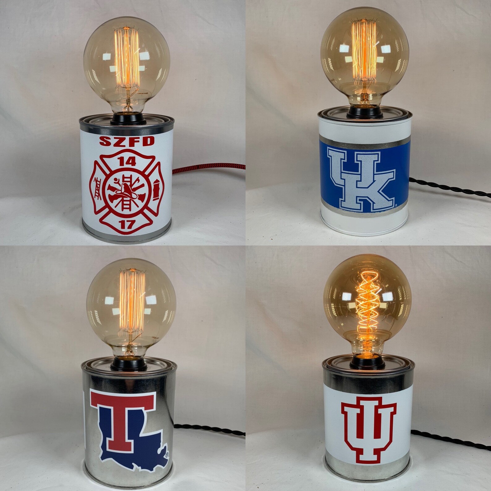 Custom Lamp, Custom Desk Lamp, College Lamp, Touch Lamp, Pro Sports