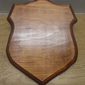 MEDIUM Finished Handmade wooden antlers plaque