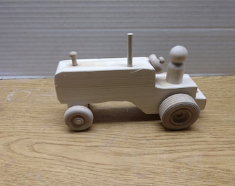 WOODEN FARM TRACTOR