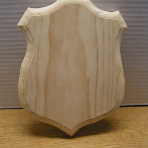 Unfinished Handmade wooden antlers plaque