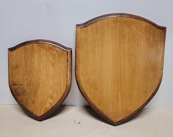 Solid wood Shield Plaque