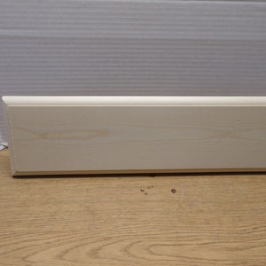 May include: A plain, unfinished, rectangular wooden plaque with rounded edges. The plaque is made of light-colored wood and has a smooth surface.