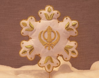 Khanda Tree Topper (Snowflake Shape)