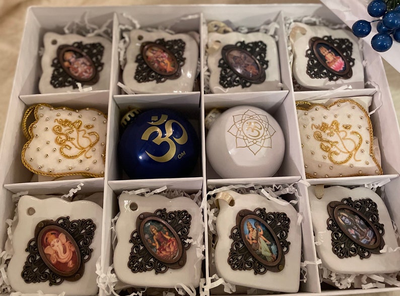 Hindu Holiday Ornament Set of 12 Etsy UK