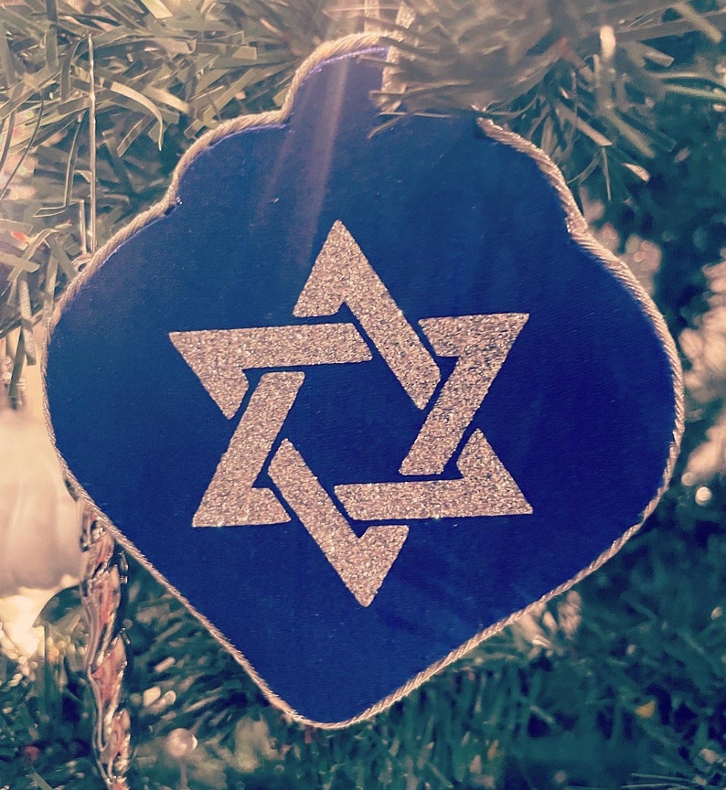 Star of David Tree Topper Jewish - Etsy