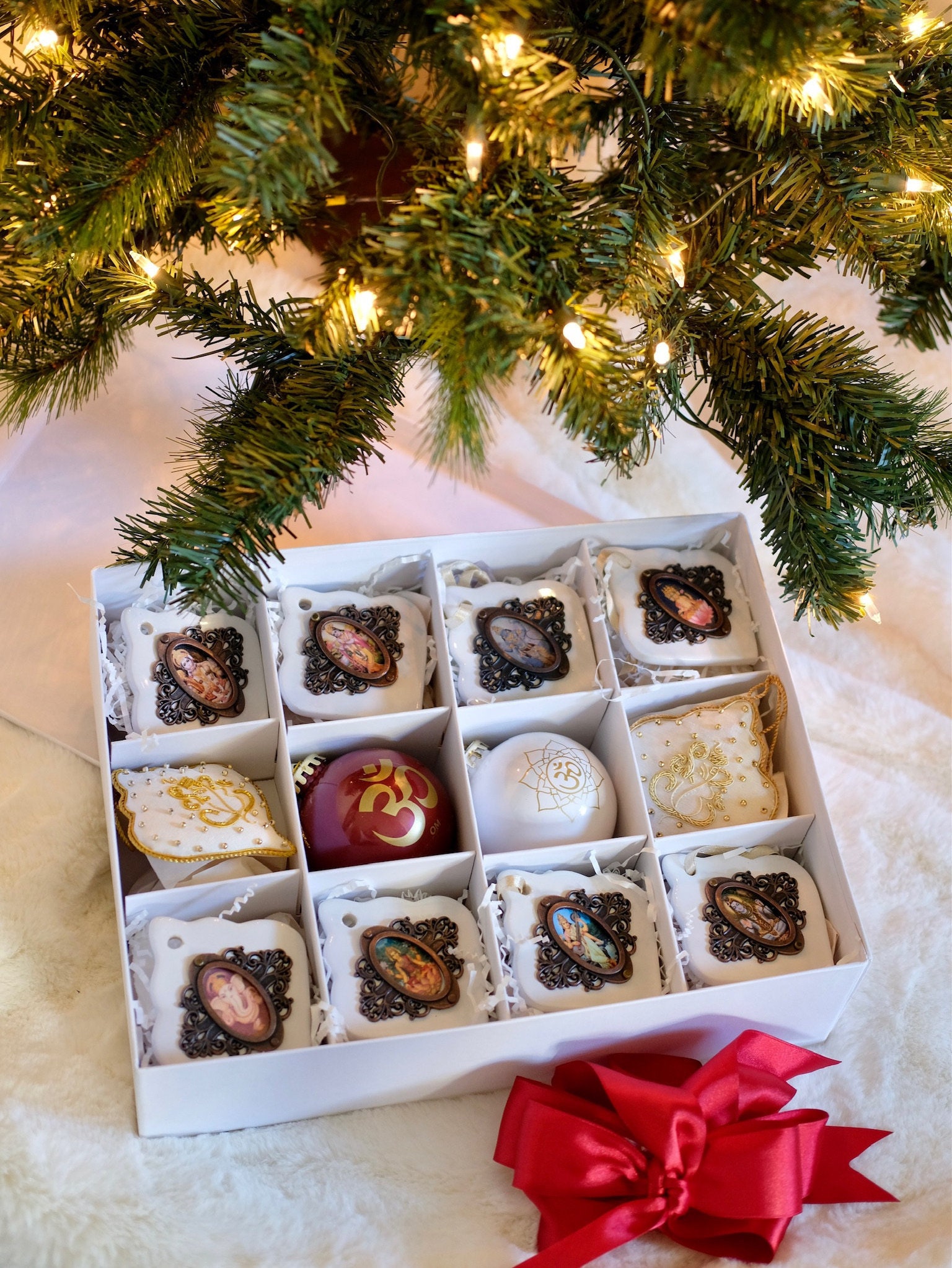 Hindu Holiday Ornament Set of 12 Etsy