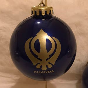 Khanda Holiday Ornament - Shatterproof