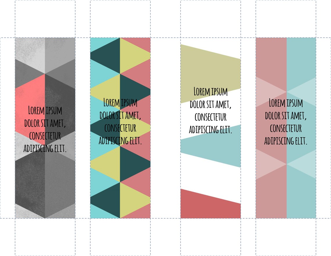 Editable Bookmarks Template Word Bookmarks Template Editable | Etsy