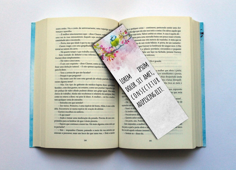 Editable Bookmarks Template Word Bookmarks Template Editable | Etsy