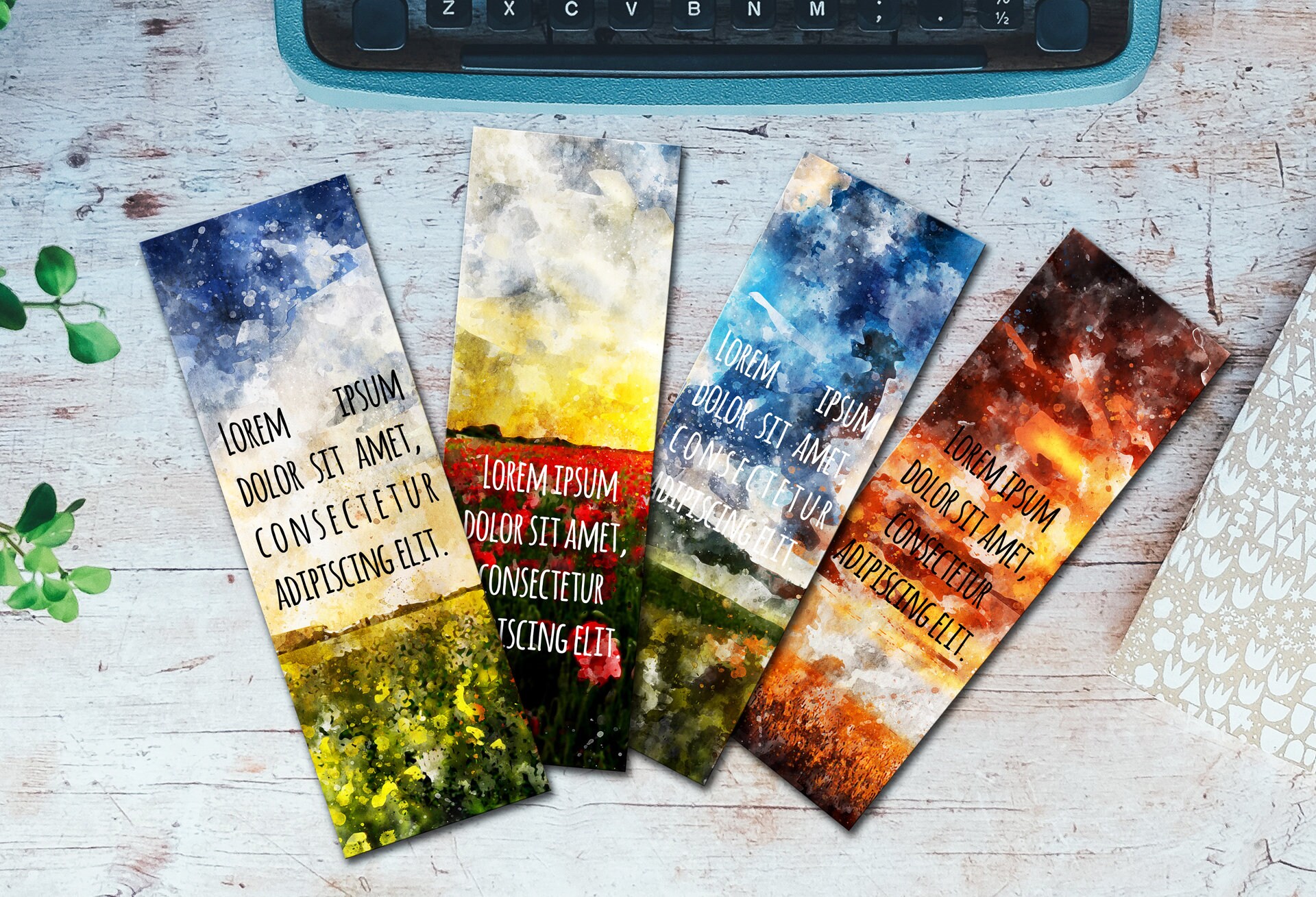 printable bookmarks bookmark template watercolor bookmarks etsy