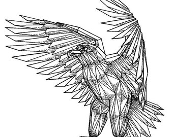Includes 2 tattoos: Handmade Adler Temporary Tattoo, eagle temporary tattoo, wings, hand painted, handmade, exclusive