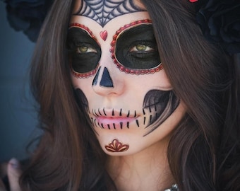 コスプレ用ママココタトゥー、ハロウィン死者の日の顔タトゥー - Etsy 日本