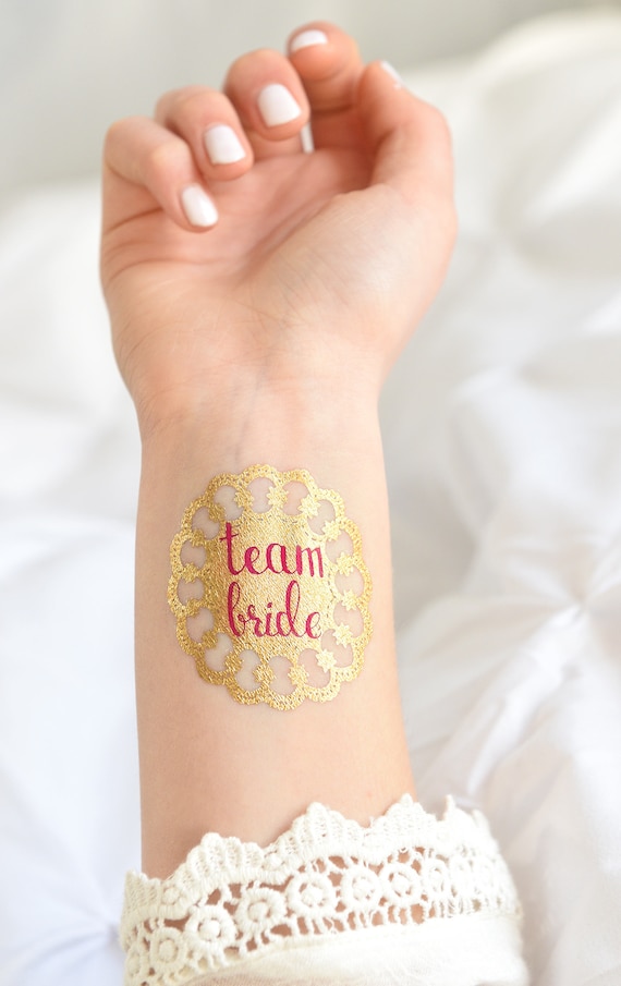 Tatuaggi Temporanei Addio Al Nubilato Oro Rosa - 4 Fogli Con Design Divertenti, Per Feste - Foto 8