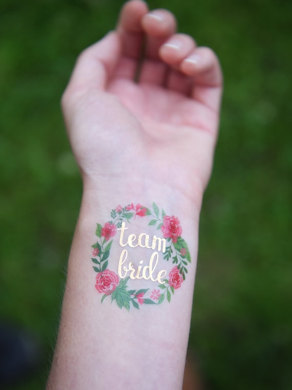 Team Bride-Temporary Bridesmaids Tattoo (Set Of 5) at Rs 300/square inch |  Sector 23 | Gurgaon | ID: 19610284030