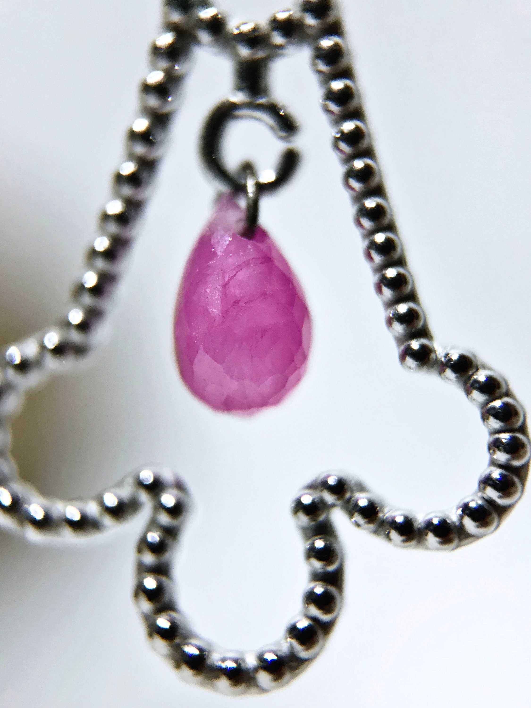 14K White Gold Natural Ruby 0.2 Ct Earrings Appraised 601 Etsy UK