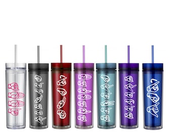 BACK AGAIN! American Sign Language ASL name 16 oz tumbler personalized