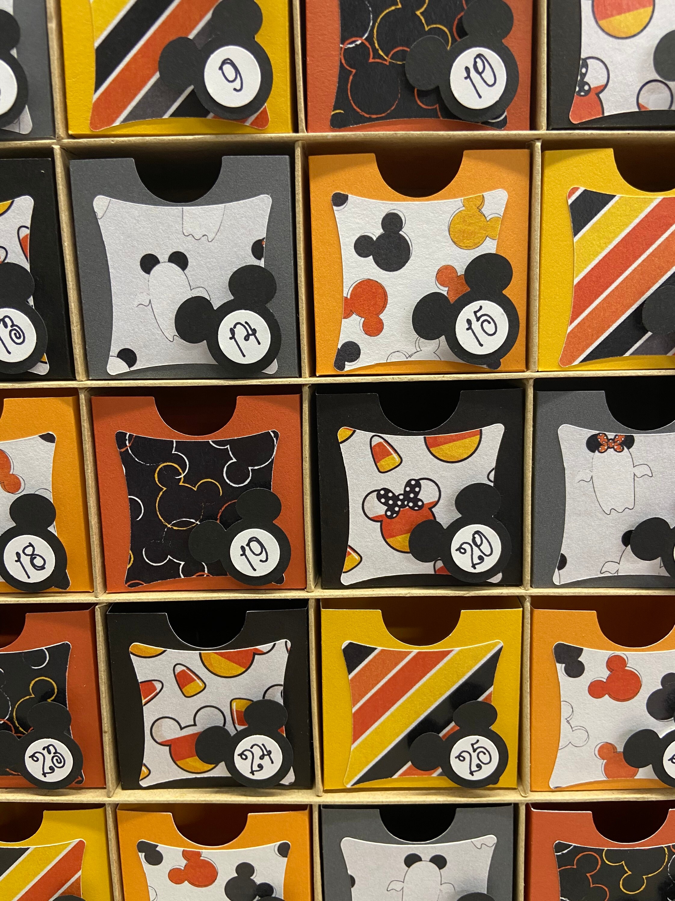 Disney Halloween Countdown Calendar Large Etsy