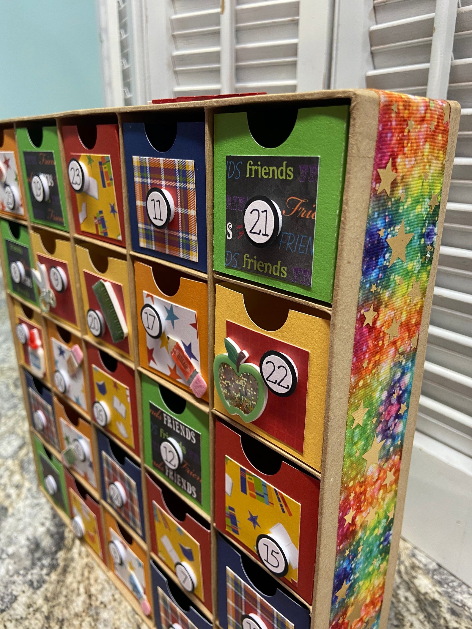 School Countdown Calendar Large Etsy