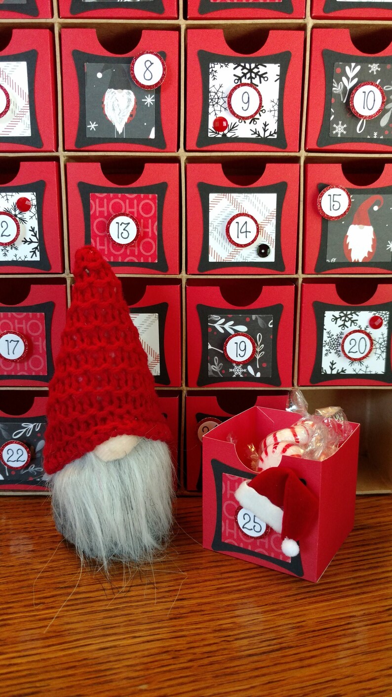 Gnome for the Holidays Advent Countdown Calendar Etsy