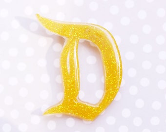 Sunshine Yellow Disney D Brooch