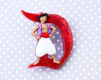 Disney D Brooch - Aladdin Classic Disney D Brooch