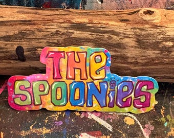 Handmade Spoonies Sticker: Sparkly Holographic Chronic Illness Art