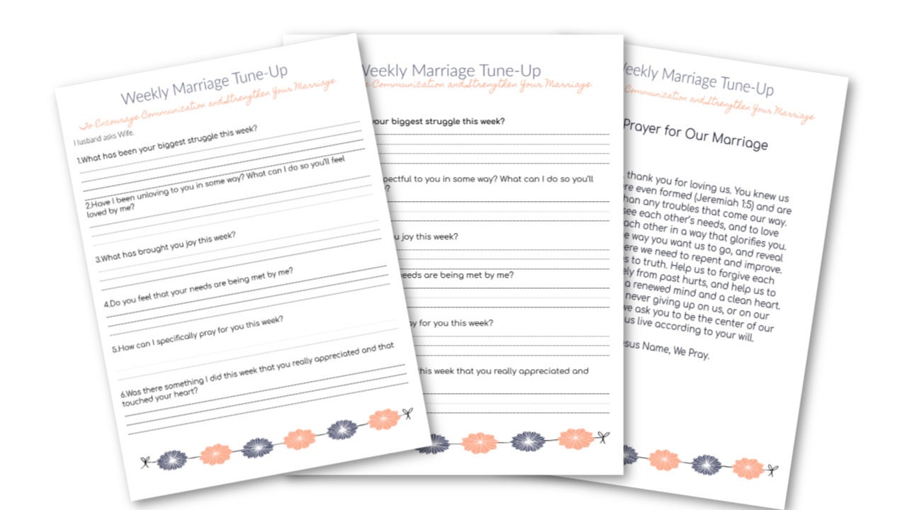 marriage worksheet for christian couples etsy