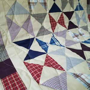 Memory Blanket / Remembrance Quilt / Tee shirt blanket / T-shirt blanket/ Clothing Quilt / Tie Quilt