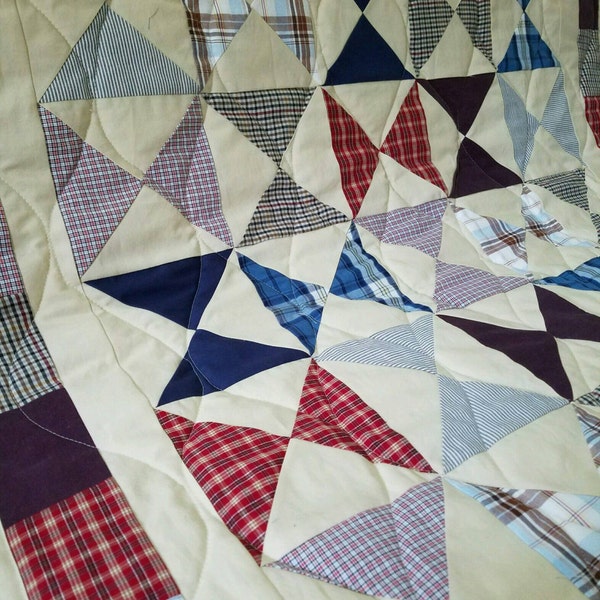 Memory Blanket / Remembrance Quilt / Tee shirt blanket / T-shirt blanket/ Clothing Quilt / Tie Quilt