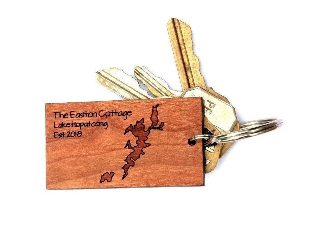 Custom Lake Keychain Lake House Gift Lake House Decor Etsy