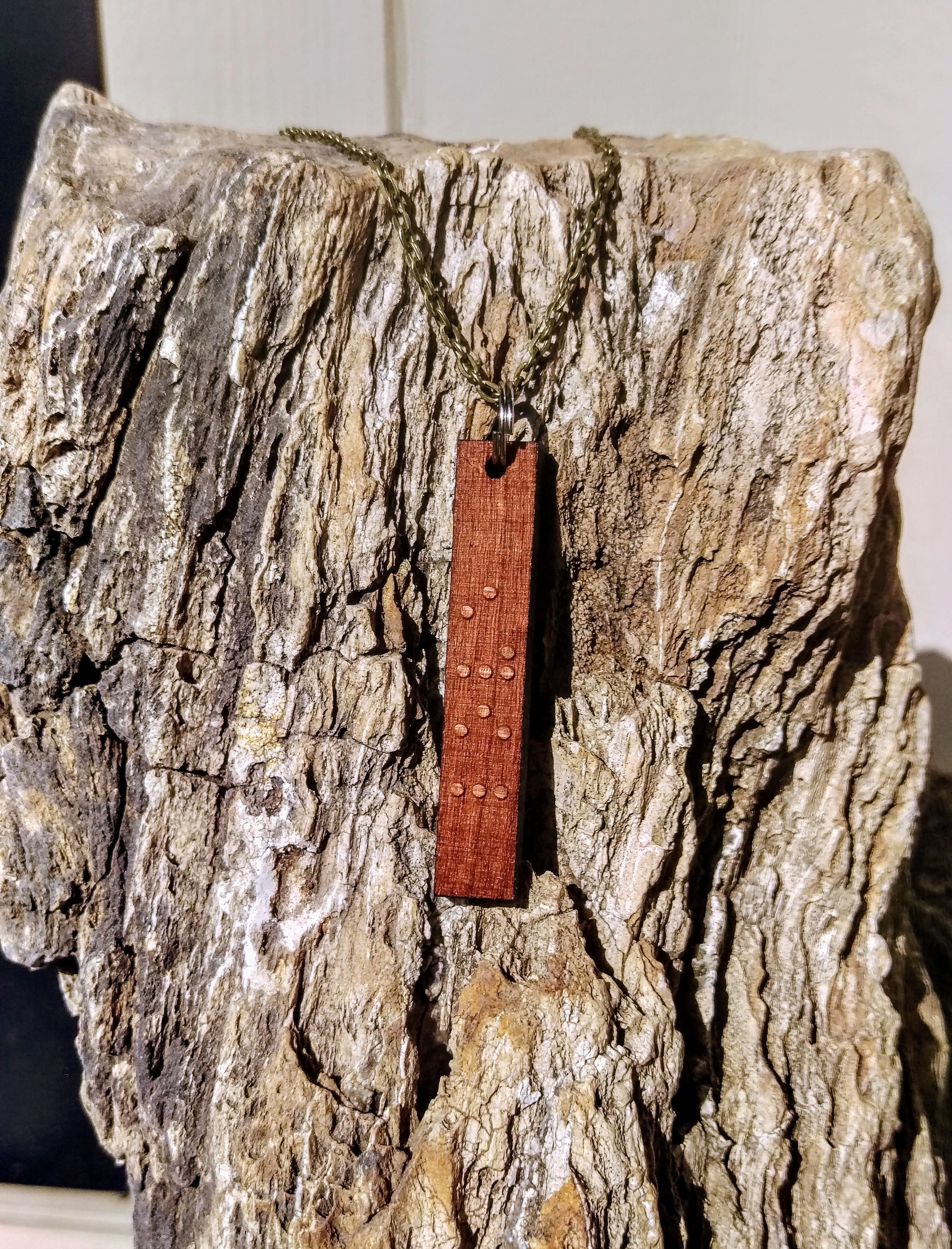 Custom Braille Necklace Braille Jewelry Braille Pendant