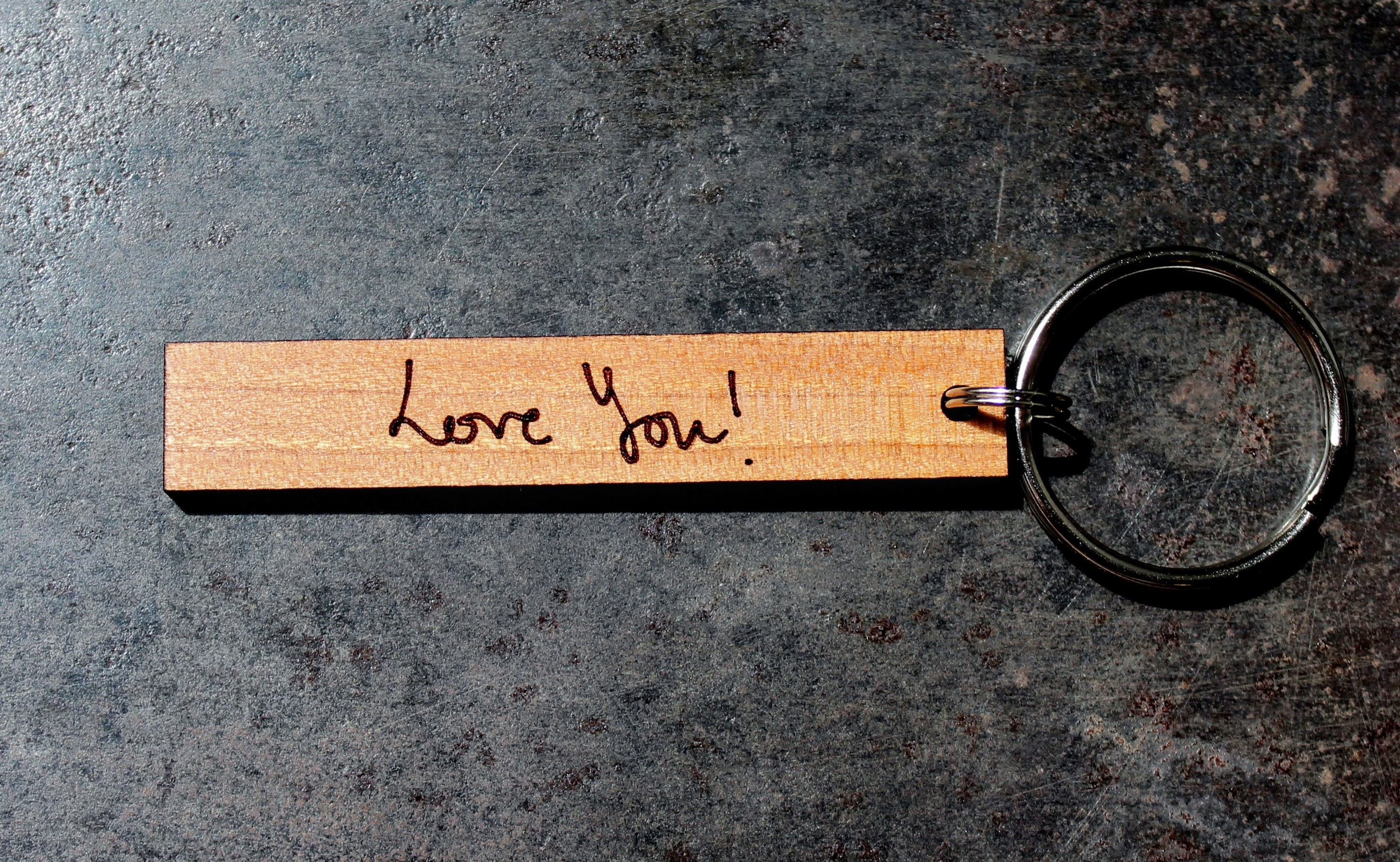 Custom Handwriting Keychain Memorial Gift Child's Handwriting