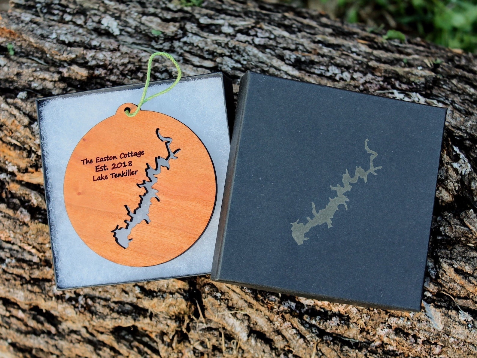 Custom Lake Map Ornament Lake House Decor Lake House Gift Etsy