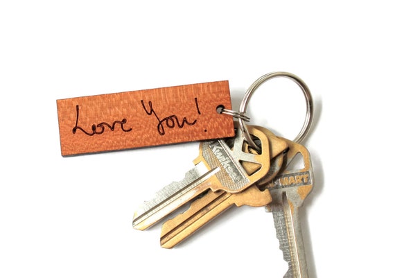 Personalized handwriting keychain made in the USA