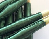 Vegetable silk threads Fir Green, 2 reels, embroidery, lace, Morocco, silkthread, embroidery