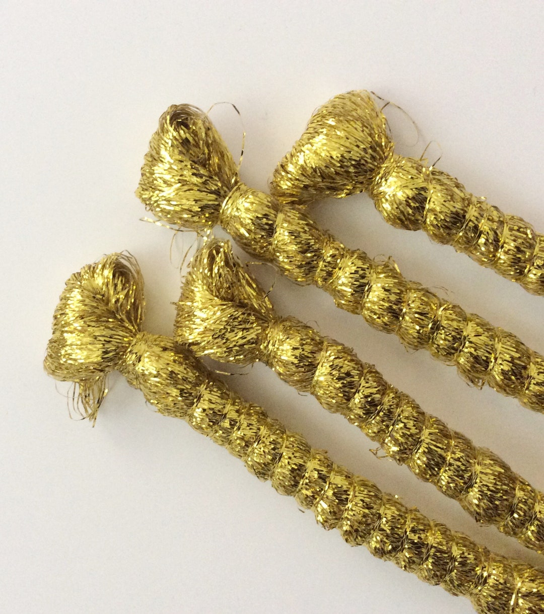 4 Skeins of Golden Threads / Embroidery/couture/gloss Etsy