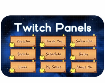 Junimo Stardew Valley - 32 Twitch Panel Pack | Cosy twitch Panels