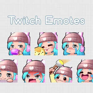 Feng Min Streamer Emote Pack - Dead By Daylight | Cute Twitch Emotes | Gaming | DBD Emotes | Discord
