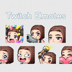 Jill Valentine Twitch Emote Pack  - Dead By Daylight  | DBD Twitch Emotes Bundle | Streamer | Gamer | Hype | Love | Lol | Cry