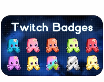 Squishy - Valorant Twitch Badge Pack | Valorant twitch Badges | Cute Twitch badges